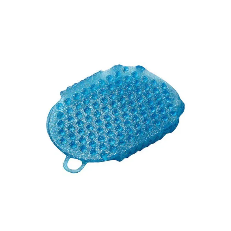 Roma Glitter Double Sided Massage Mitt in Blue