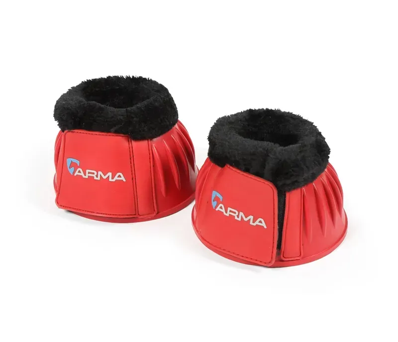 ARMA Black Fleece Over Reach Boots in Red