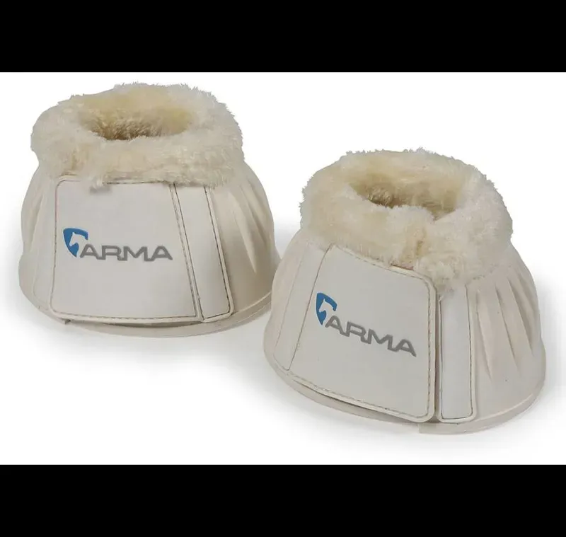 Shires Arma Fleece Over Reach Boots In White