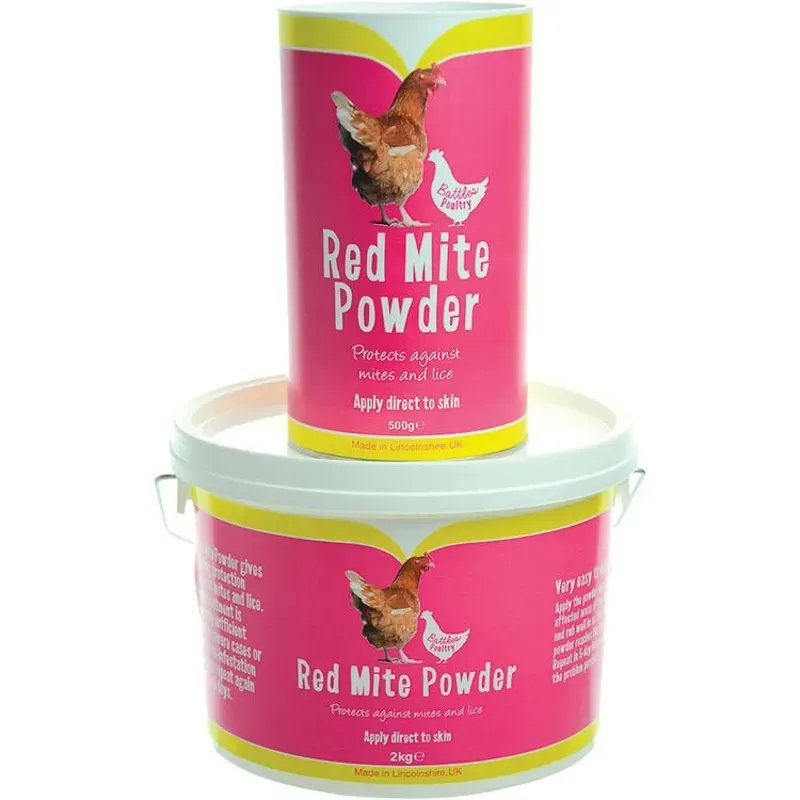 Battles Poultry Red Mite Powder in Pink