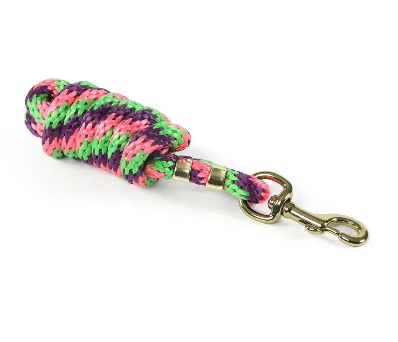 Shires 1.8 Metre Topaz Lead Rope in Purple/Lime/Pink