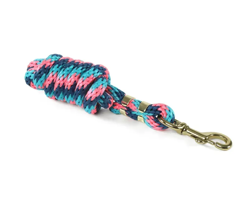 Shires 1.8 Metre Topaz Lead Rope in Pink/Turquoise/Navy