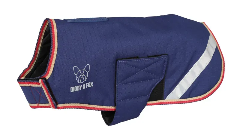 Digby and Fox XXS Waterproof Dog Coat in Indigo