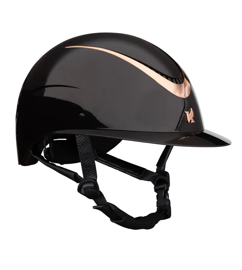 Karben Alina Ellipse Riding Hat BLK/ROSE GOLD 52-54cm-1