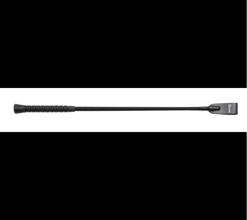 Shires 21 Inch Rubber Grip Whip In Black