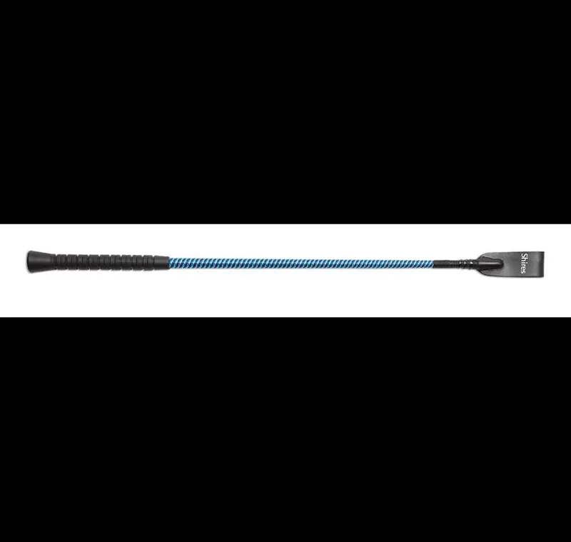 Shires 21 Inch Rubber Grip Whip in Blue