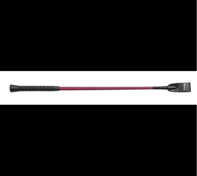 Shires 21 Inch Rubber Grip Whip in Red