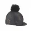 Shires One Size Diamante Star Hat Cover in Black
