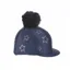 Shires One Size Diamante Star Hat Cover in Navy