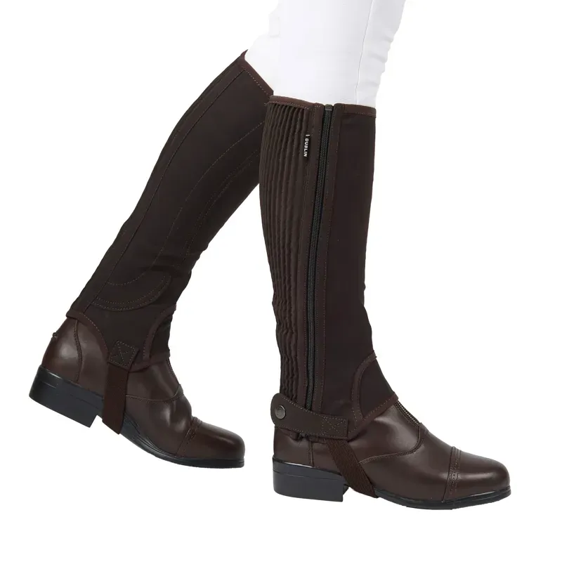 Dublin Easy-Care Half Chaps II in Brown