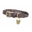 Digby and Fox Plaited Large Dog Collar in Brown