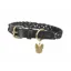 Digby and Fox Plaited Small Dog Collar in Black