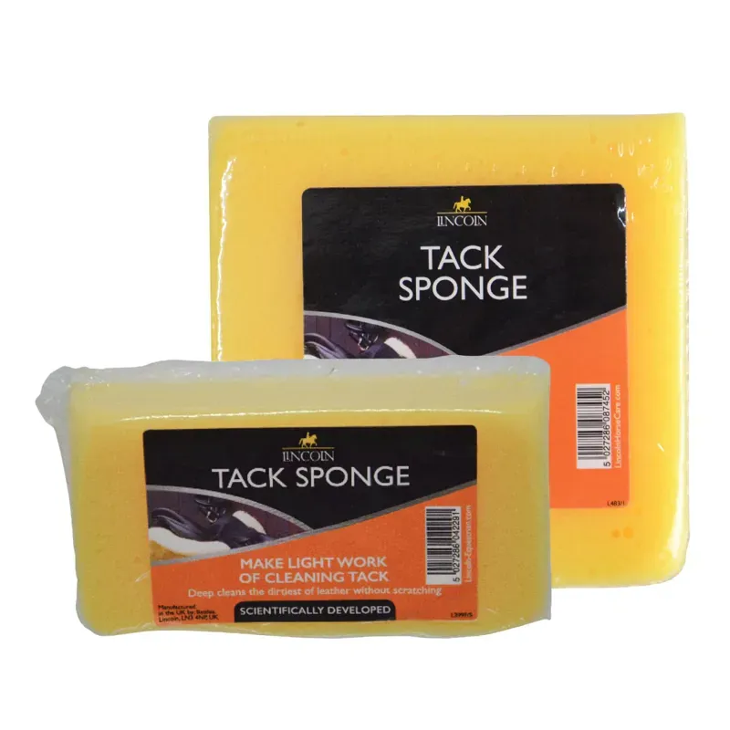 Lincoln Horse Care Accessories Tack Sponge in Yellow