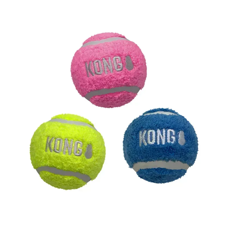KONG 3 Pack Small Sport Softies Balls in Assorted