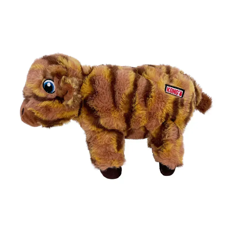 KONG Medium Low Stuff Stripes Cow in Brown