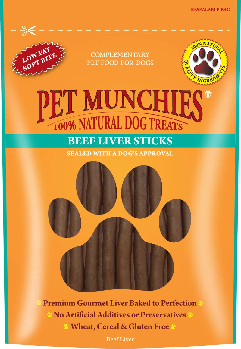 Pet Munchies 90 gm Beef Liver Sticks