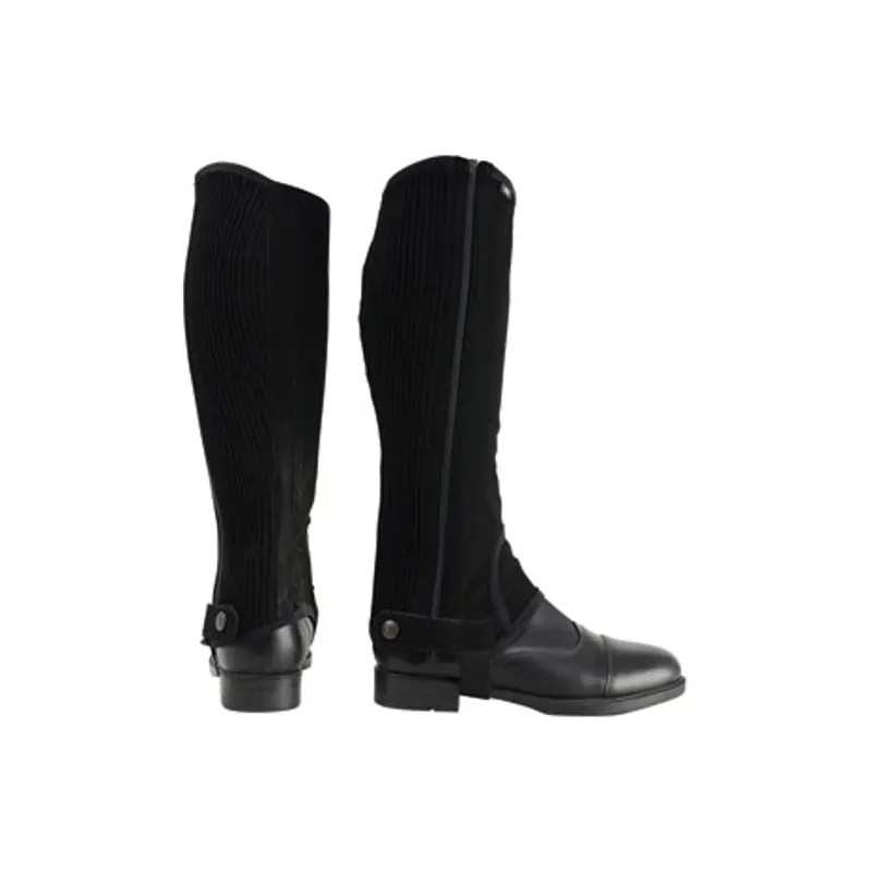 Hy Equestrian Children's Synthetic Nubuck Chaps in Black