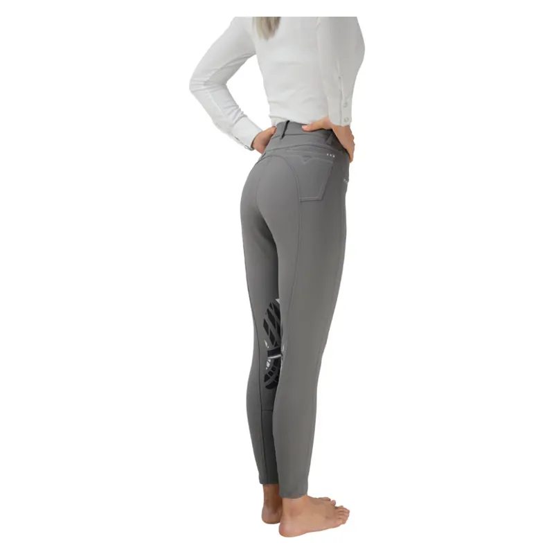 Hy Performance Corby Cool Ladies Breeches in Grey-1
