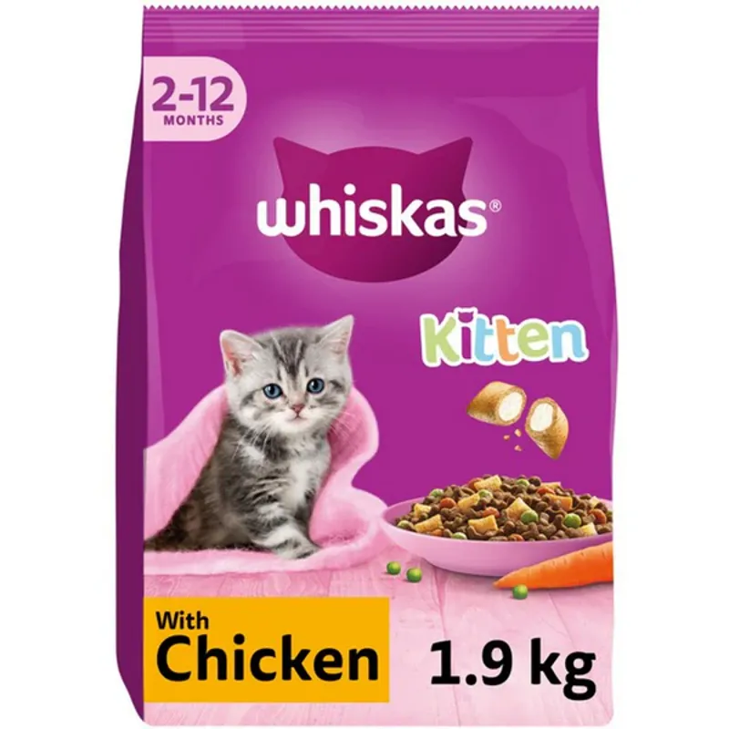 Whiskas Dry 2-12 Mth Kitten Chicken