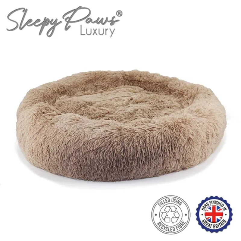 Ancol Plush Donut Bed 50cm - Oatmeal