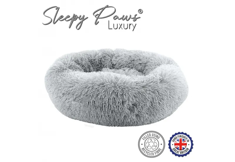 Ancol Plush Donut Bed 50cm - Slate Grey