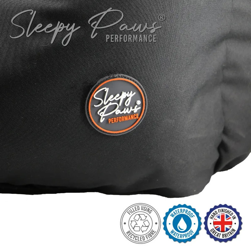 Ancol Black Waterproof Dog Bed - 78x90cm-1