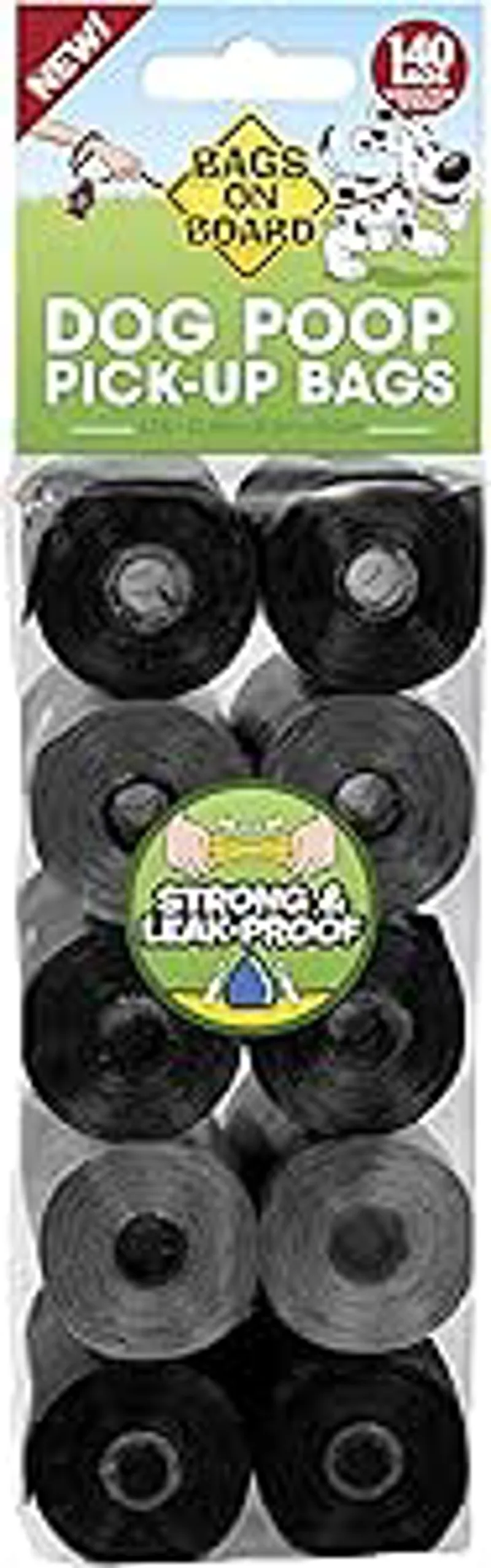 Bags on Board Poo Bags Black and Grey