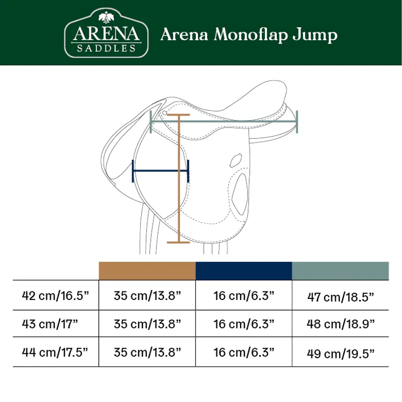 Arena Monoflap Jump Saddle Black-5
