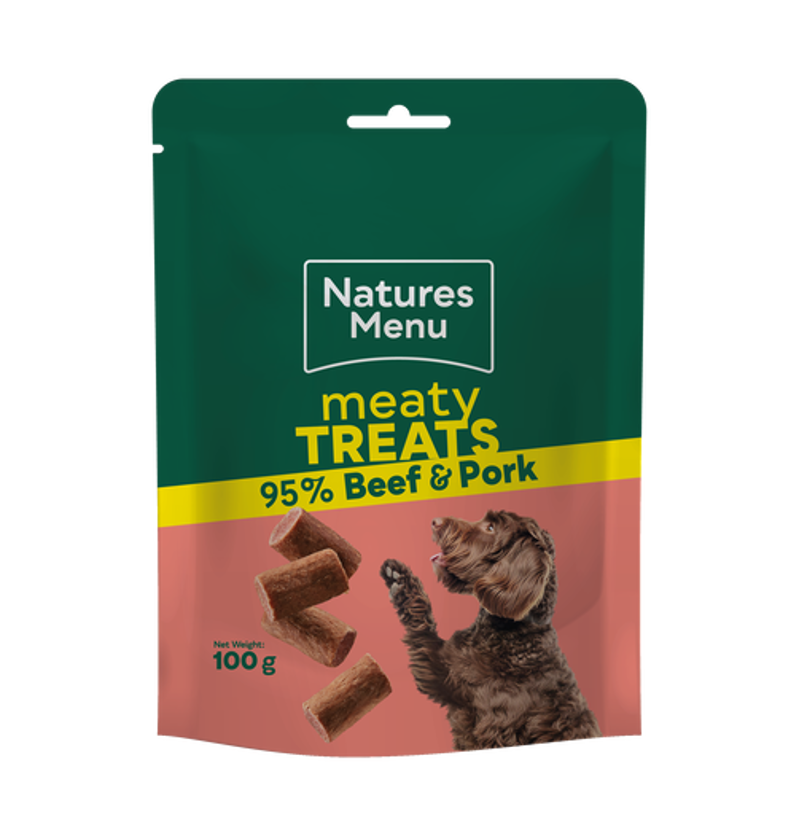 Nature's Menu Meaty Treats Beef and Pork 100g