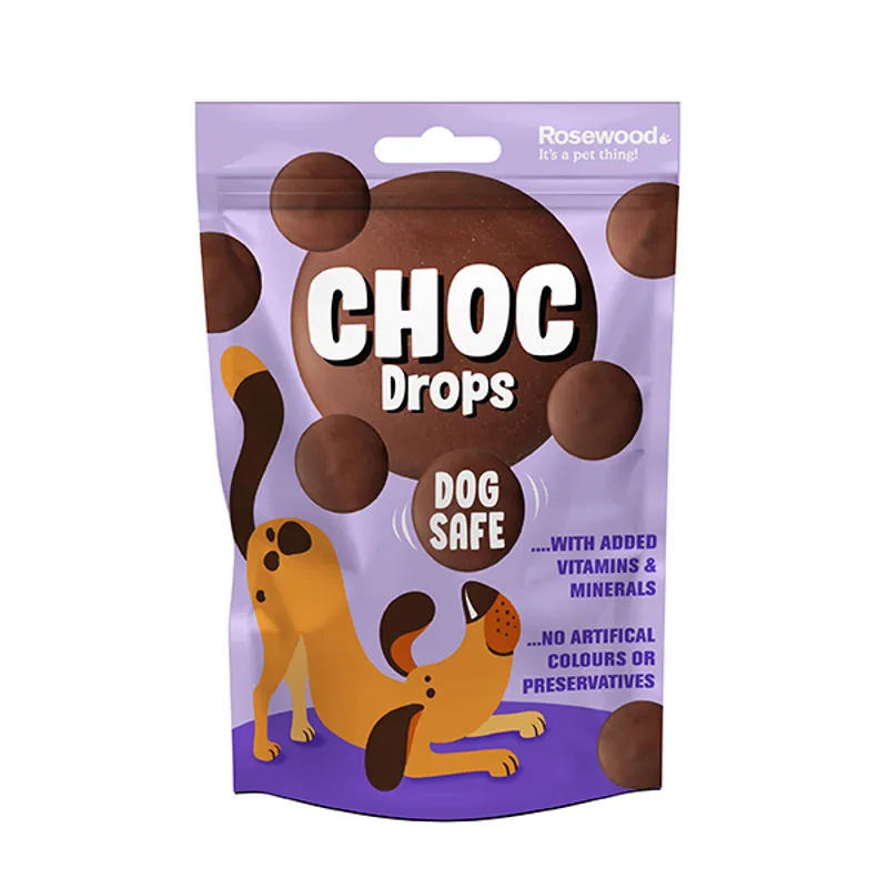 Rosewood Choc Drops For Dogs Treats