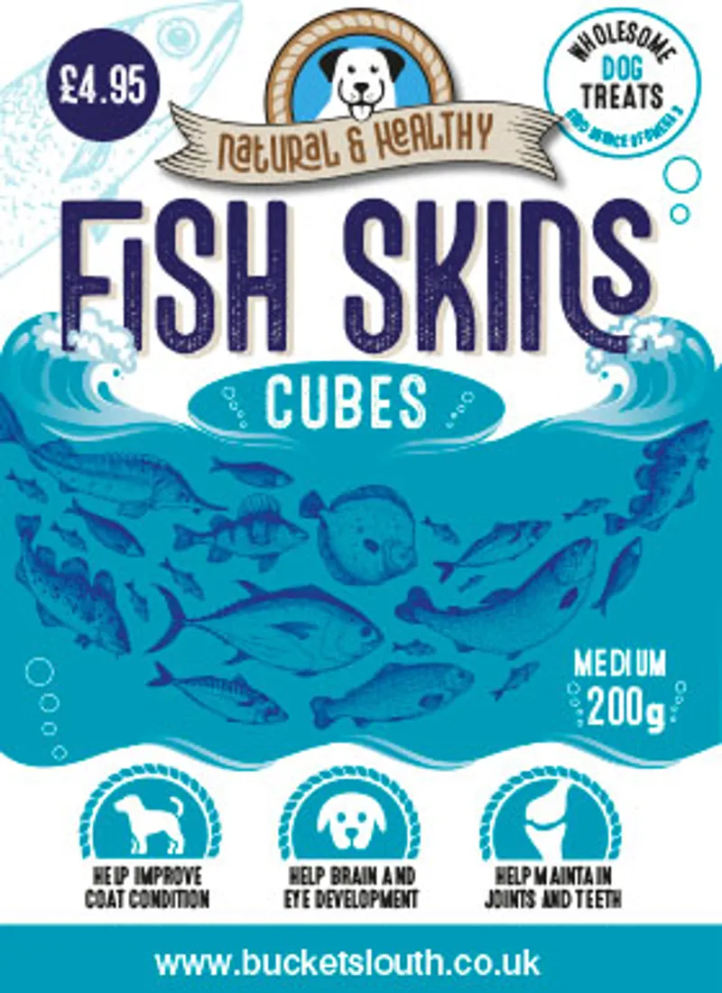 Fish Skin Cubes - Medium - 200g