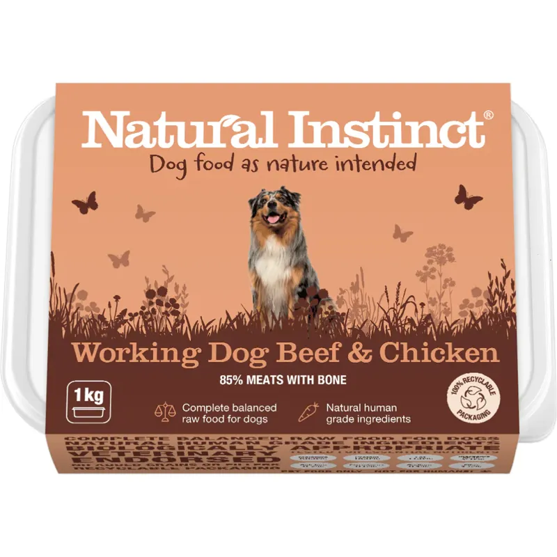 Natural Instinct Working Dog Beef and Chicken 1kg
